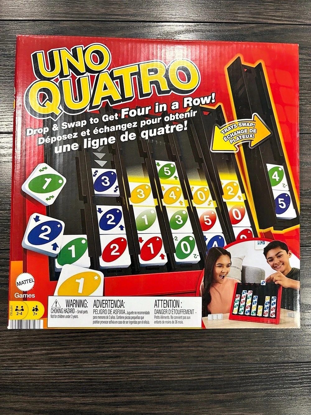 Mattel UNO Quatro Game Red & Black